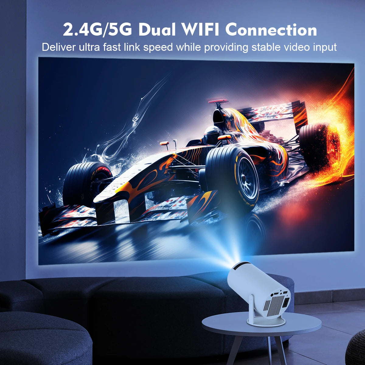 Magcubic Projector HY300 Pro 4K Android 11 Dual Wifi6 290ANSI Allwinner H713 BT5.0 1080P 1280*720P Home Cinema Outdoor Projetor