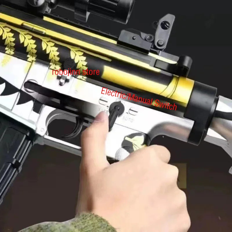 M416 Gun Toys Outdoor Electric Blaster Shooting Sport Gel Bullet Shoot Summer Water Ball Toys For Interactive Parent Child Game