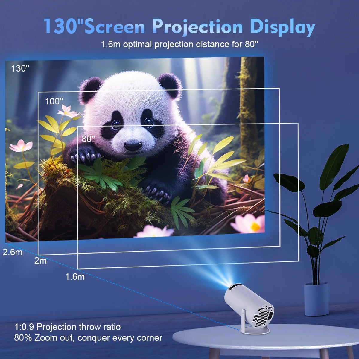Magcubic Projector HY300 Pro 4K Android 11 Dual Wifi6 290ANSI Allwinner H713 BT5.0 1080P 1280*720P Home Cinema Outdoor Projetor